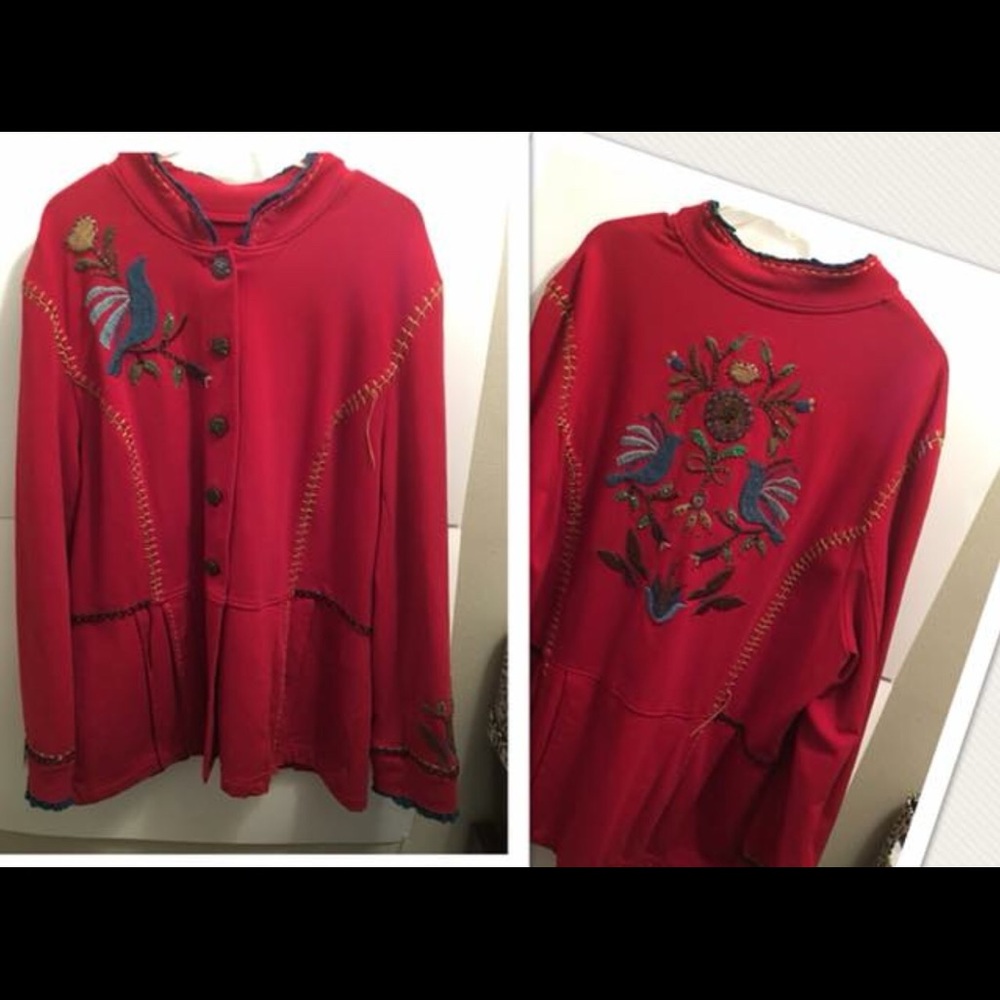 Double D Ranch Cotton Red Jacket